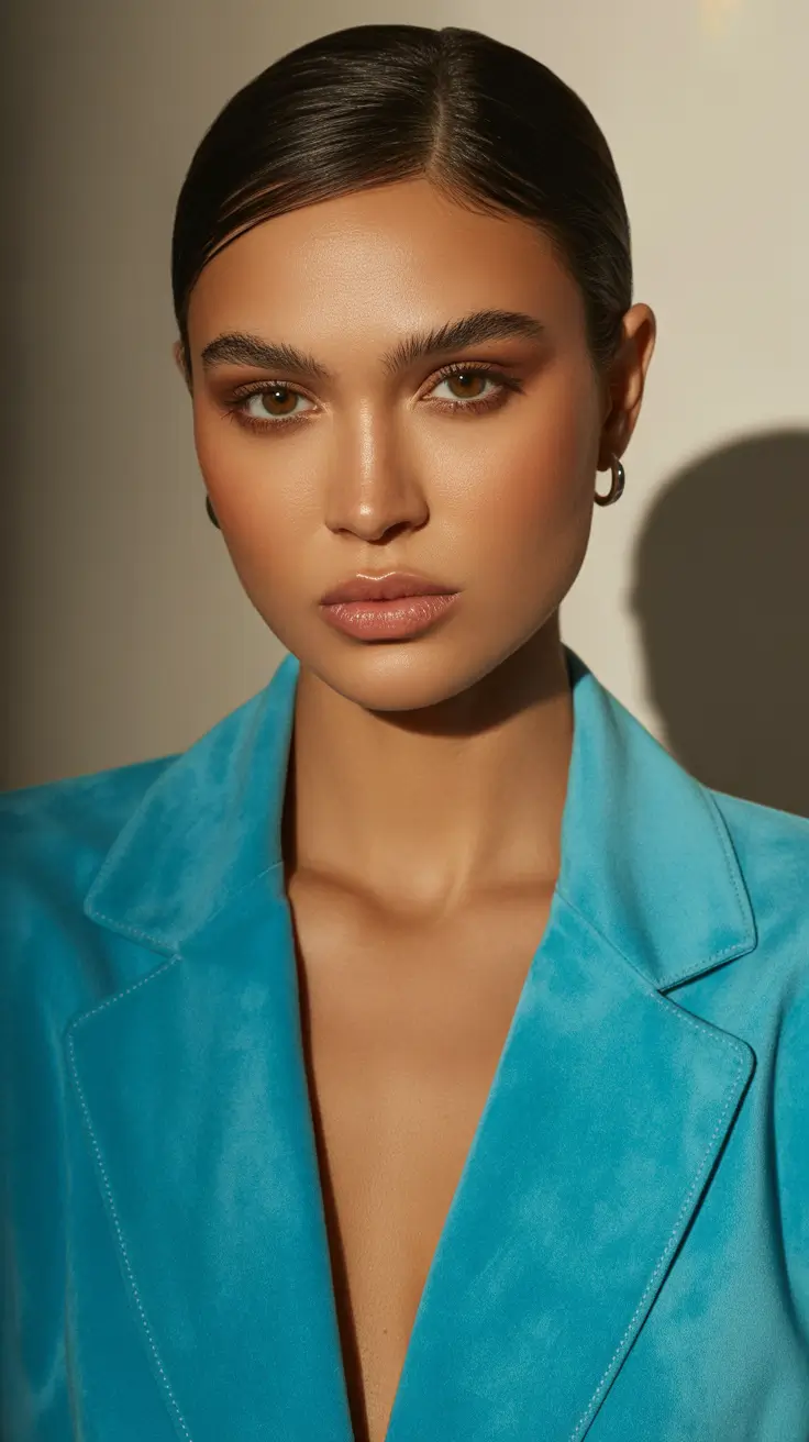 christmas party hairstyles 2025 Polished Sleek Perfection