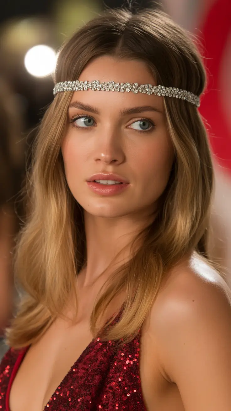 Christmas Holiday Hairstyles for Party 2025 Glistening Goddess Waves