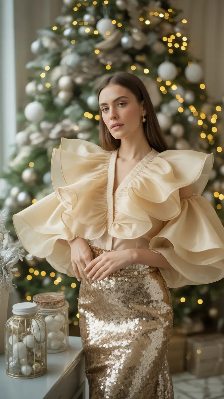 christmas party outfits 2025 Golden Whisper