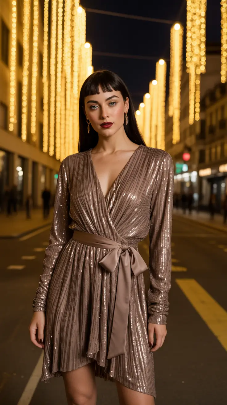 christmas party outfits 2025 Golden Hour Glamour