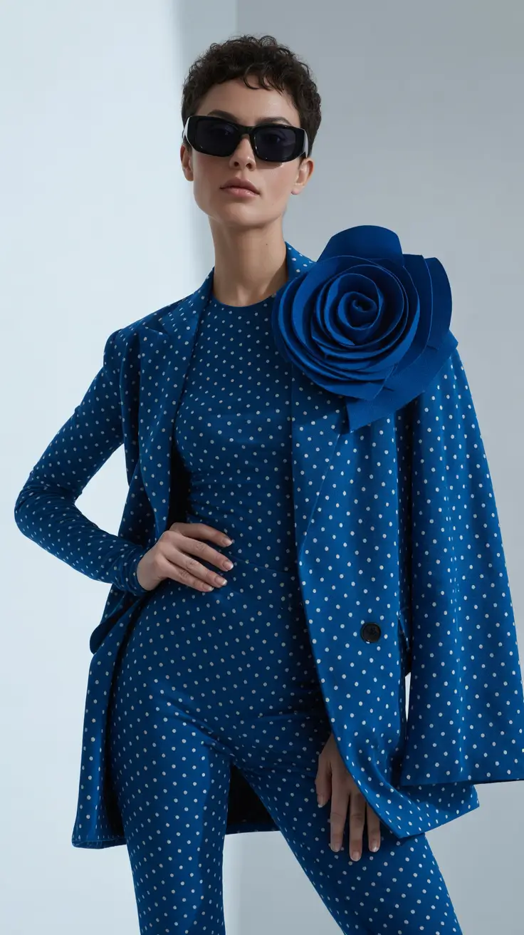 christmas party outfits 2025 Polka Dot Retro Revival