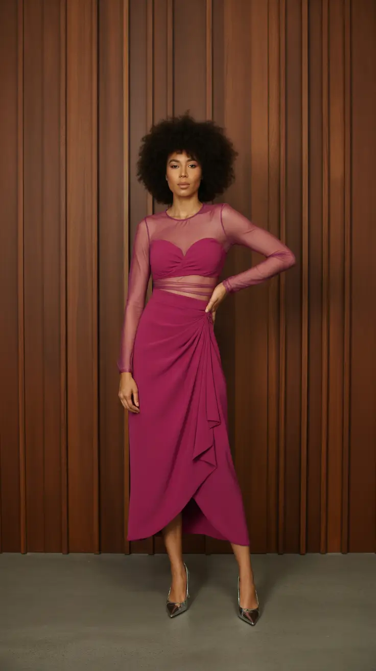 christmas party outfits 2025 Berry Chic