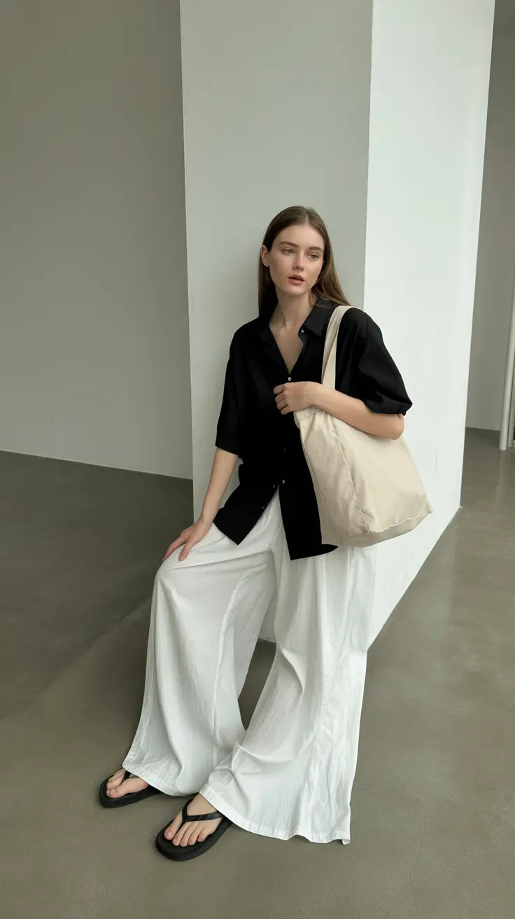 comfy outfits 2026 Monochrome Ease Reimagined