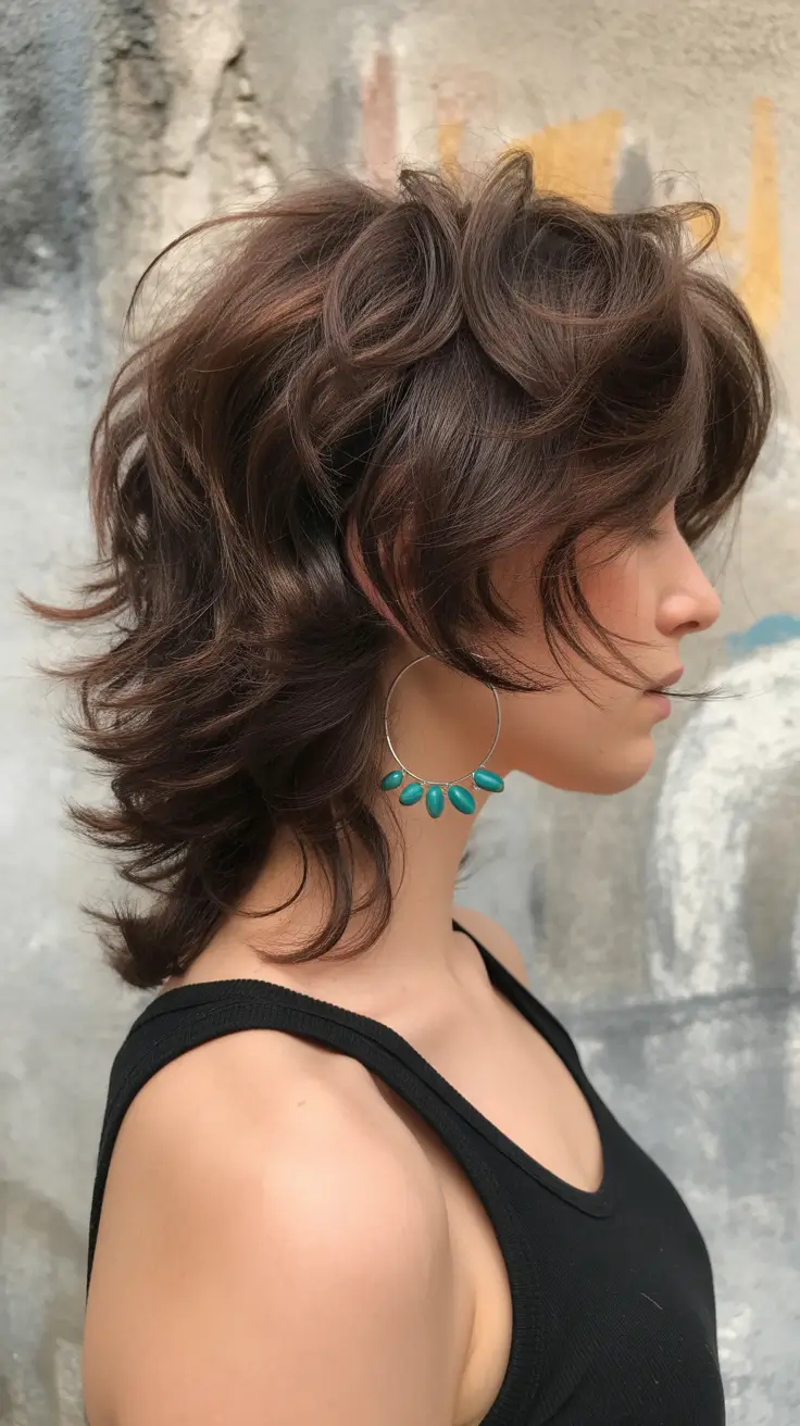 haircuts for medium hair 2026 Soft Mocha Shag Revival