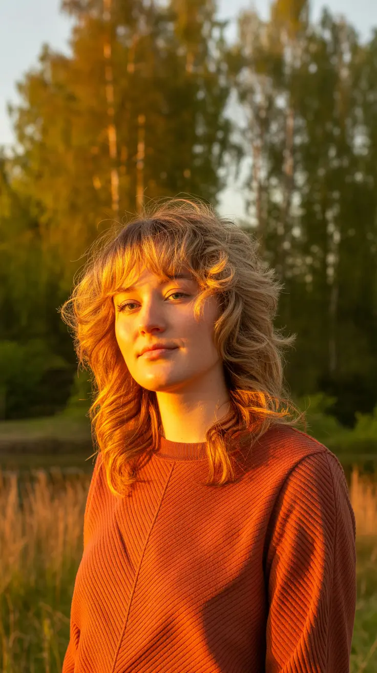 cute-hairstyles-for-medium-hair-2026-Sunset-Layered-Wolf-Cut