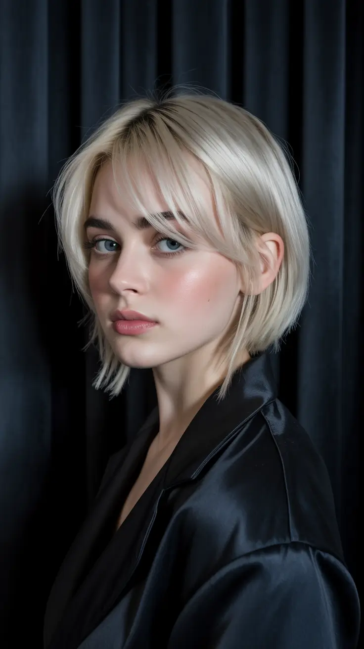 haircuts for thin fine hair 2026 Classic Medium Blonde Bob with Face Framing Layers