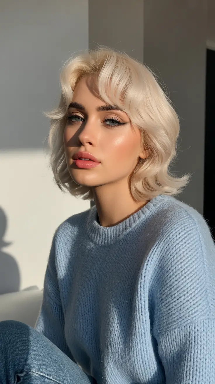haircuts for thin fine hair 2026 Short Layered Bob with Soft Waves