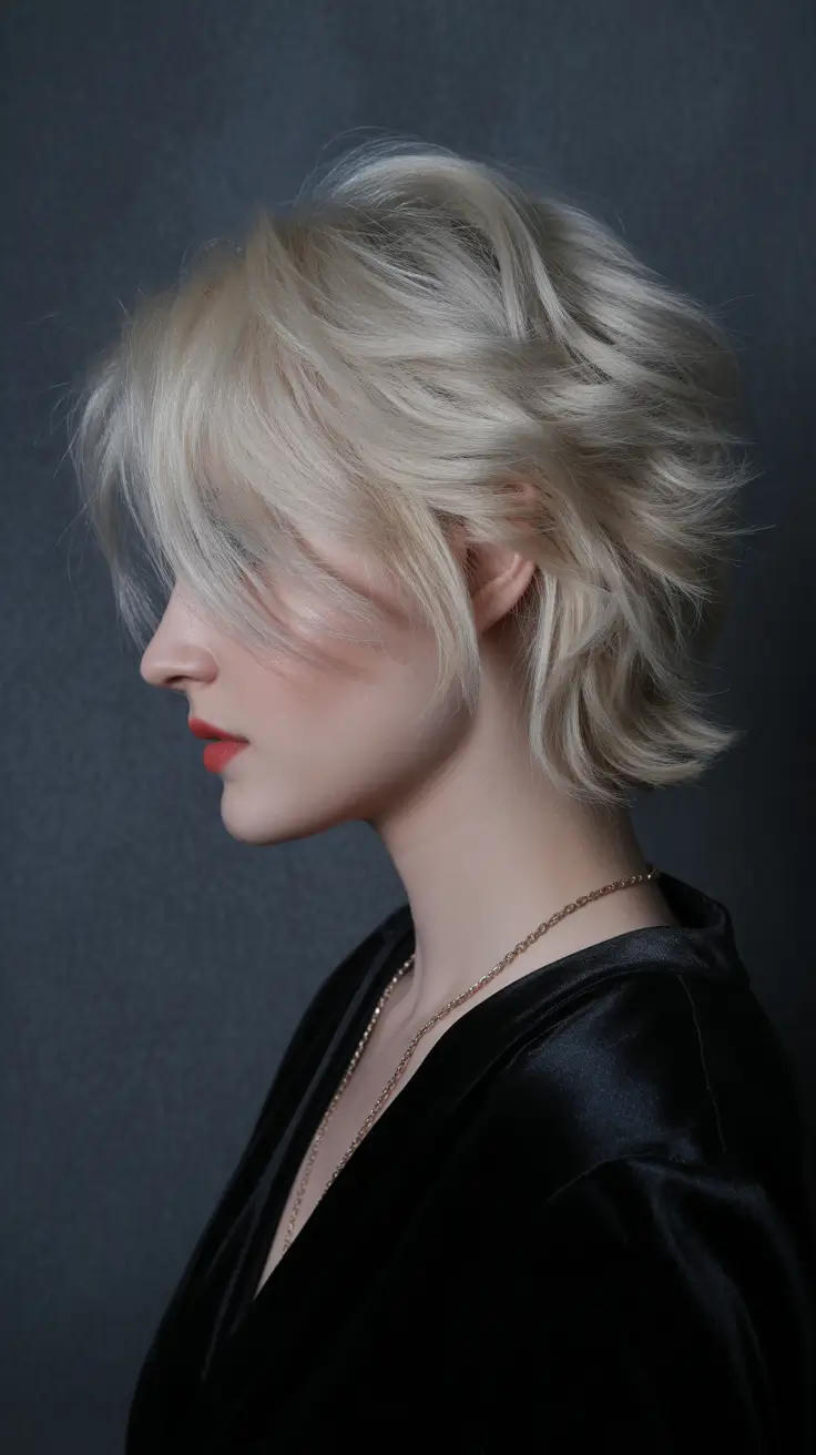 haircuts for thin fine hair 2026 Textured Platinum Pixie Revival
