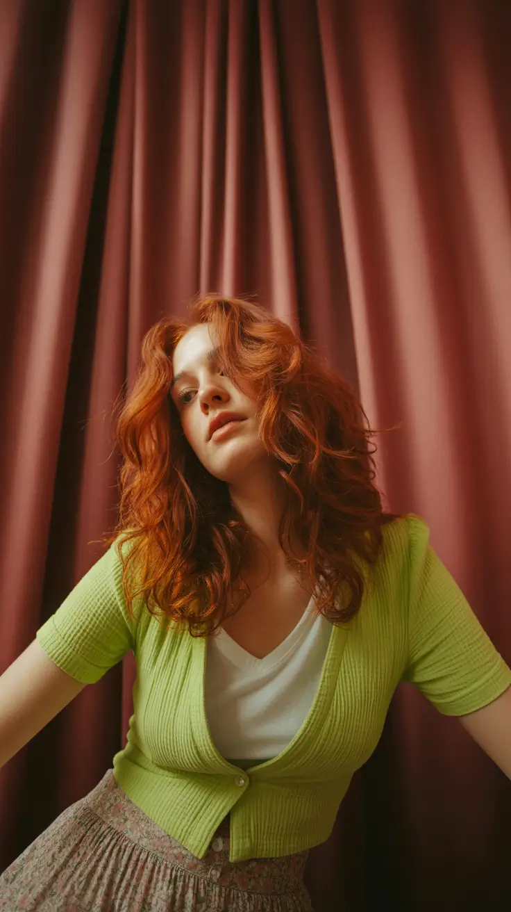 haircuts for thin fine hair 2026 Copper Curls with Medium Layers