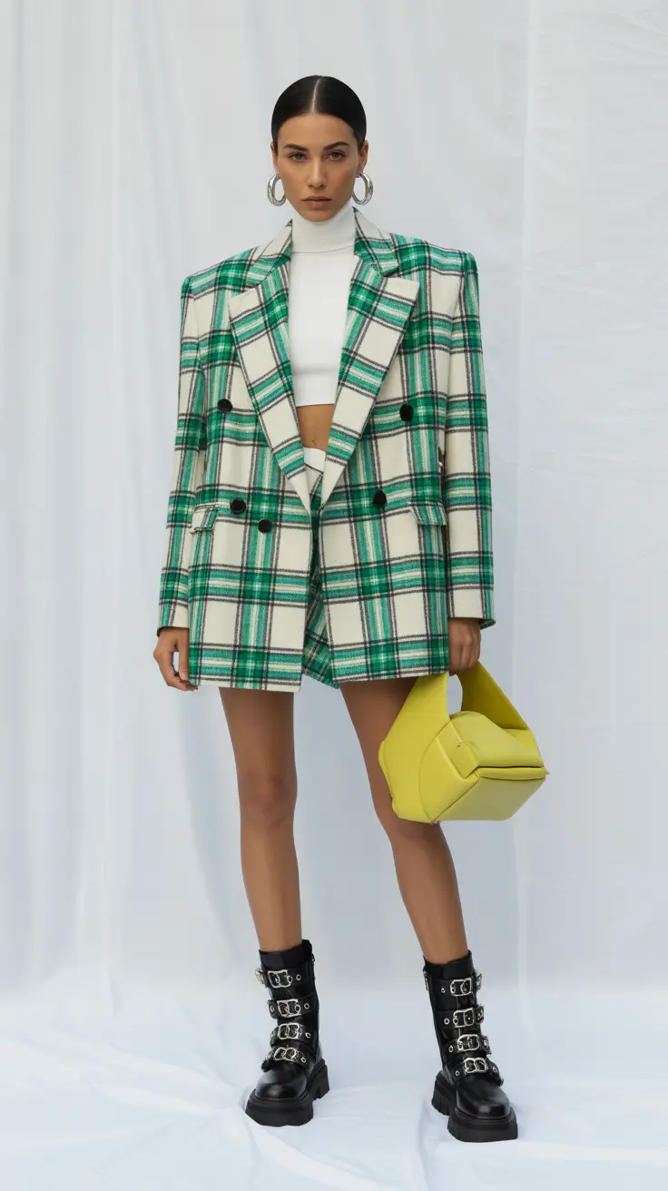 trendy outfits 2026 Plaid Attitude