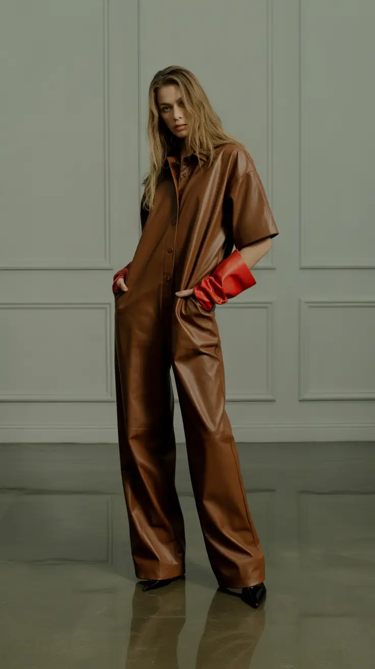 trendy outfits 2026 Leather Confidence Statement
