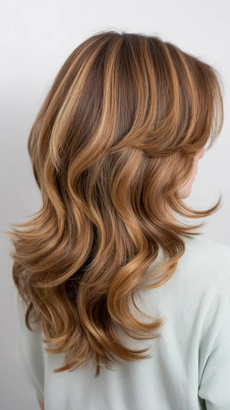 dark brown hair color 2026 Soft Bronzed Layers