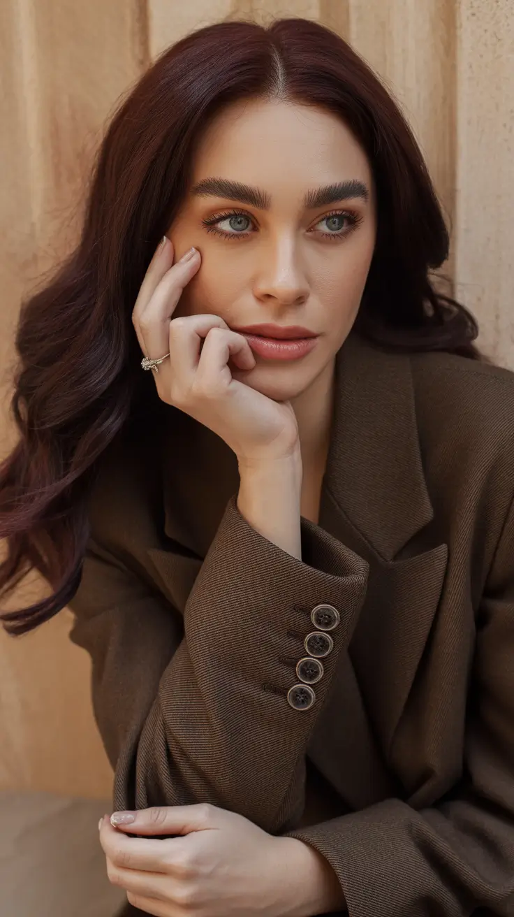 dark brown hair color 2026 Deep Cocoa Luxe