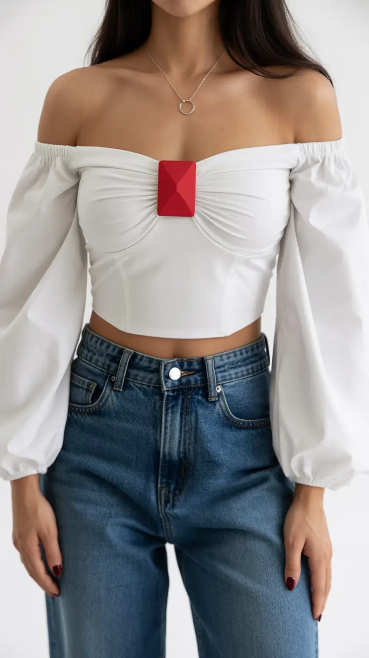 Denim outfits 2026 Romantic Denim