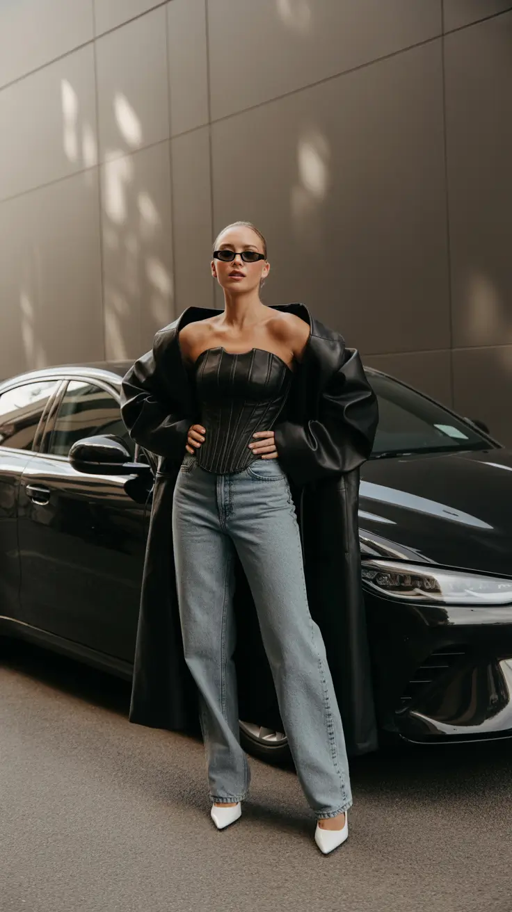 Denim outfits 2026 Dark Edge