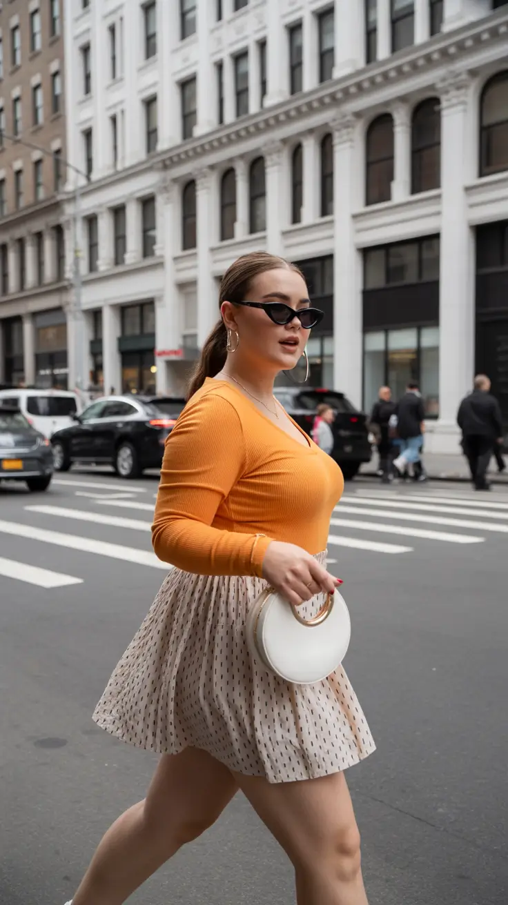 plus size outfits 2026 Playful Street Sunshine