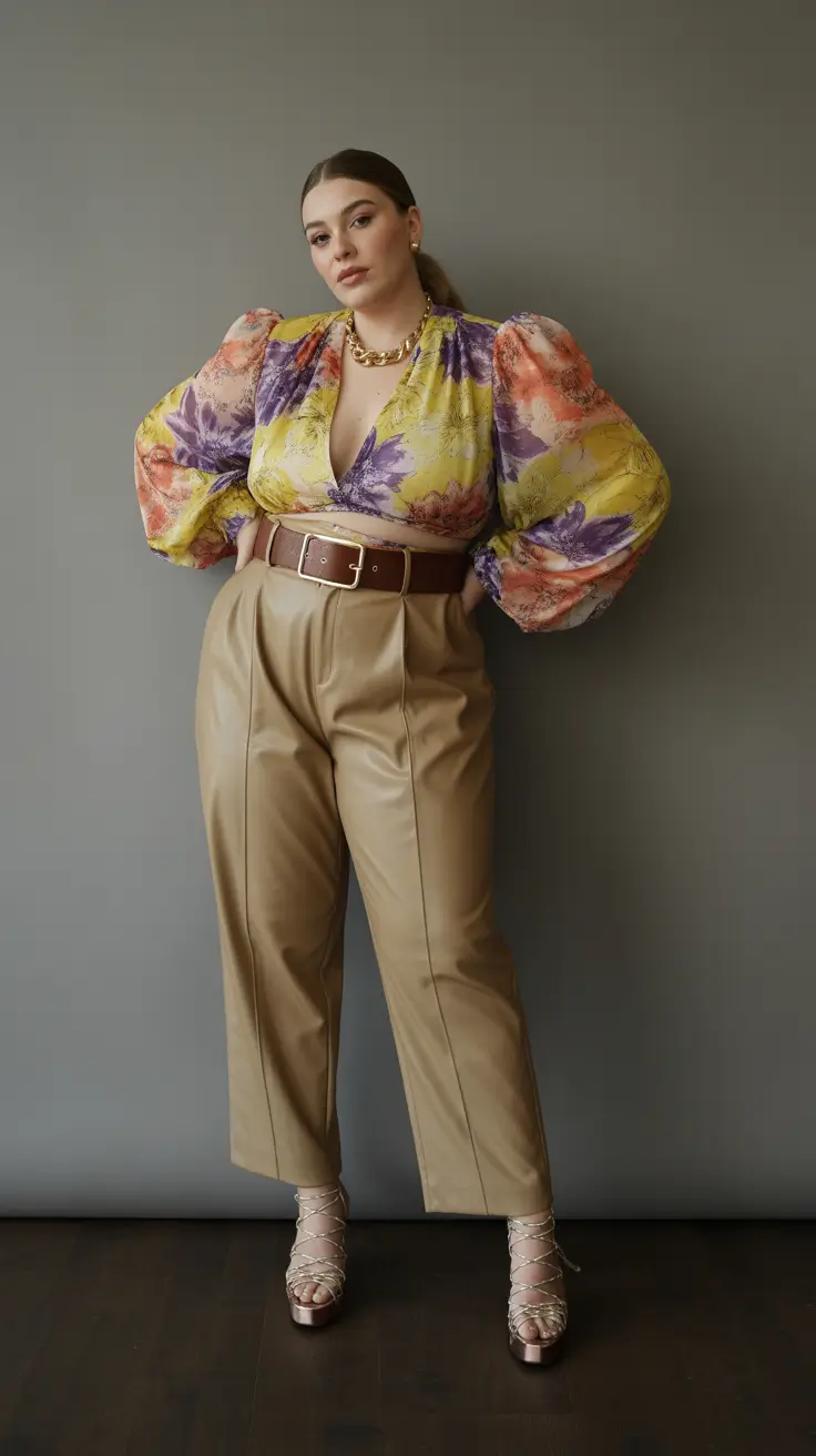 plus size outfits 2026 Retro Bloom Revival
