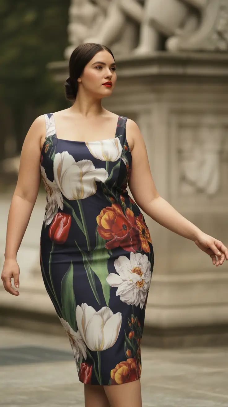 plus size outfits 2026 Tulip Noir Elegance