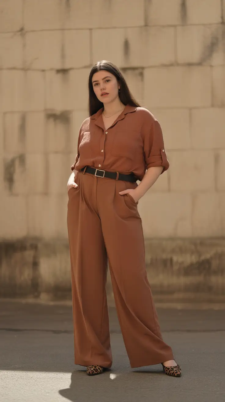 plus size outfits 2026 Soft Minimalism in Motion