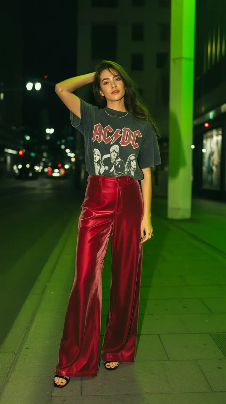 every day outfits 2026 Velvet Night Rebel
