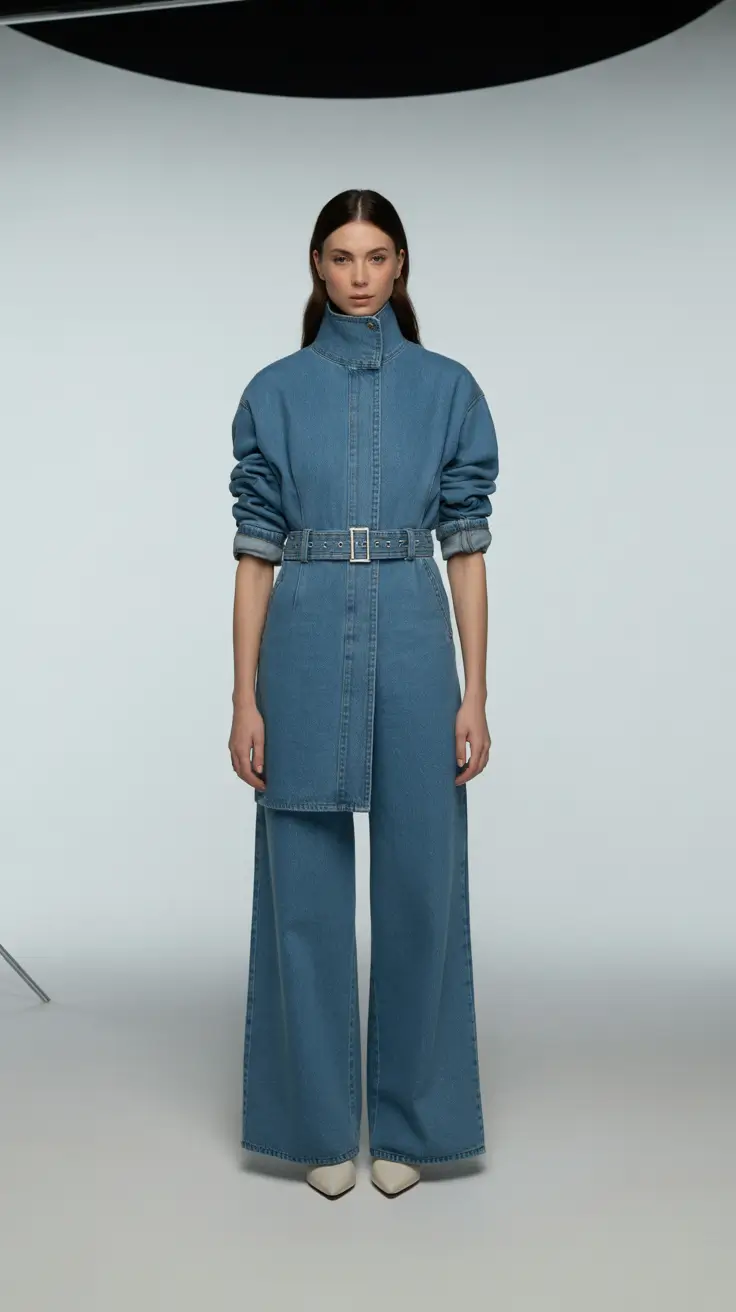 every day outfits 2026 Denim Power Silhouette