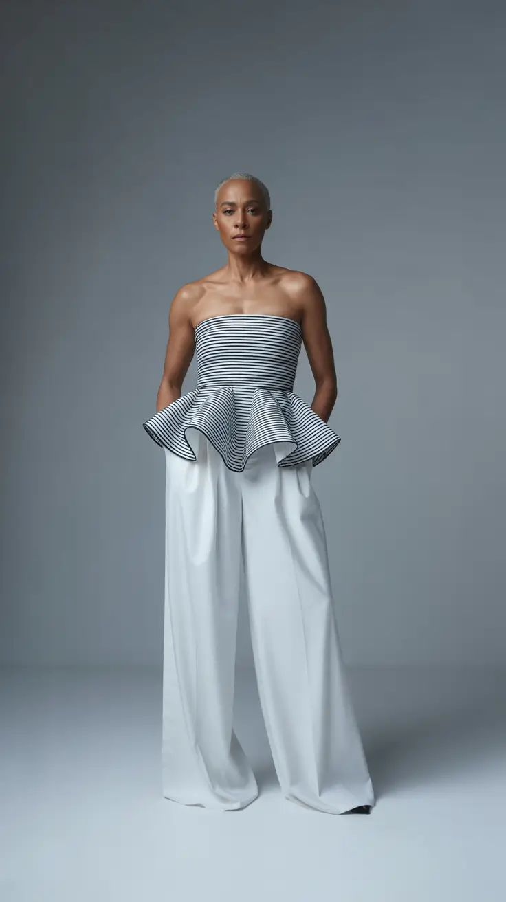 Outfits for Women Over 50 2026 - Stripes for the Bold