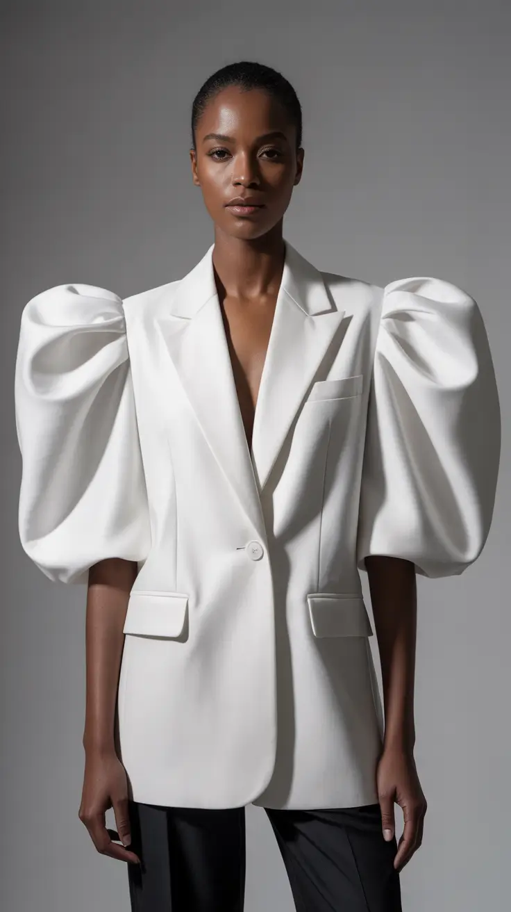 going out outfits 2026 White Tailored Volume