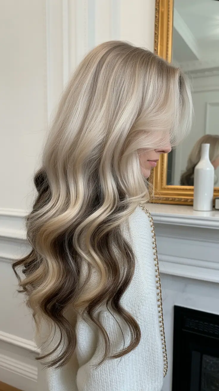 hair color ideas 2026 Rooted Ash Blonde Dimension
