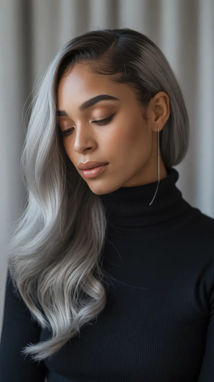 hair color ideas 2026 Silver Ash Grace