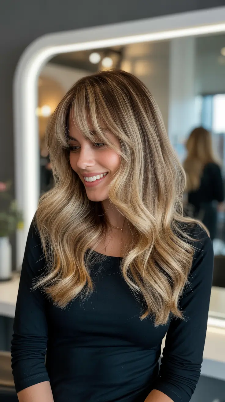 Honey blonde hair color 2026 Honey Blonde with Soft Bangs