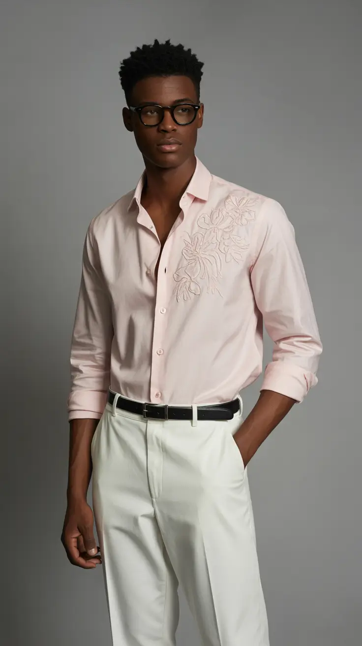Outfits for Men 2026 Subtle Pink for Sophisticated Days