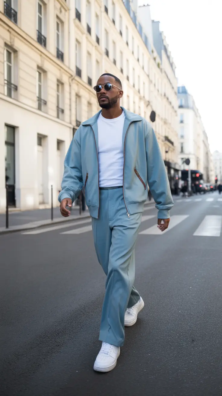 Outfits for Men 2026 Powder Blue Street Elegance