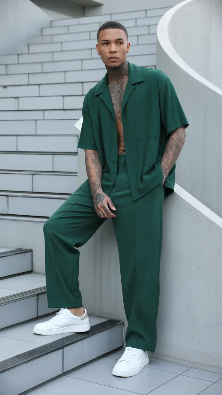 Outfits for Men 2026 Modern Emerald Statement