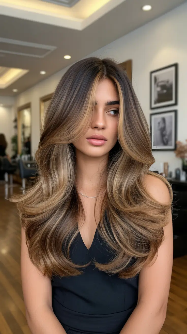 haircuts for long hair 2026 Soft Balayage Flow