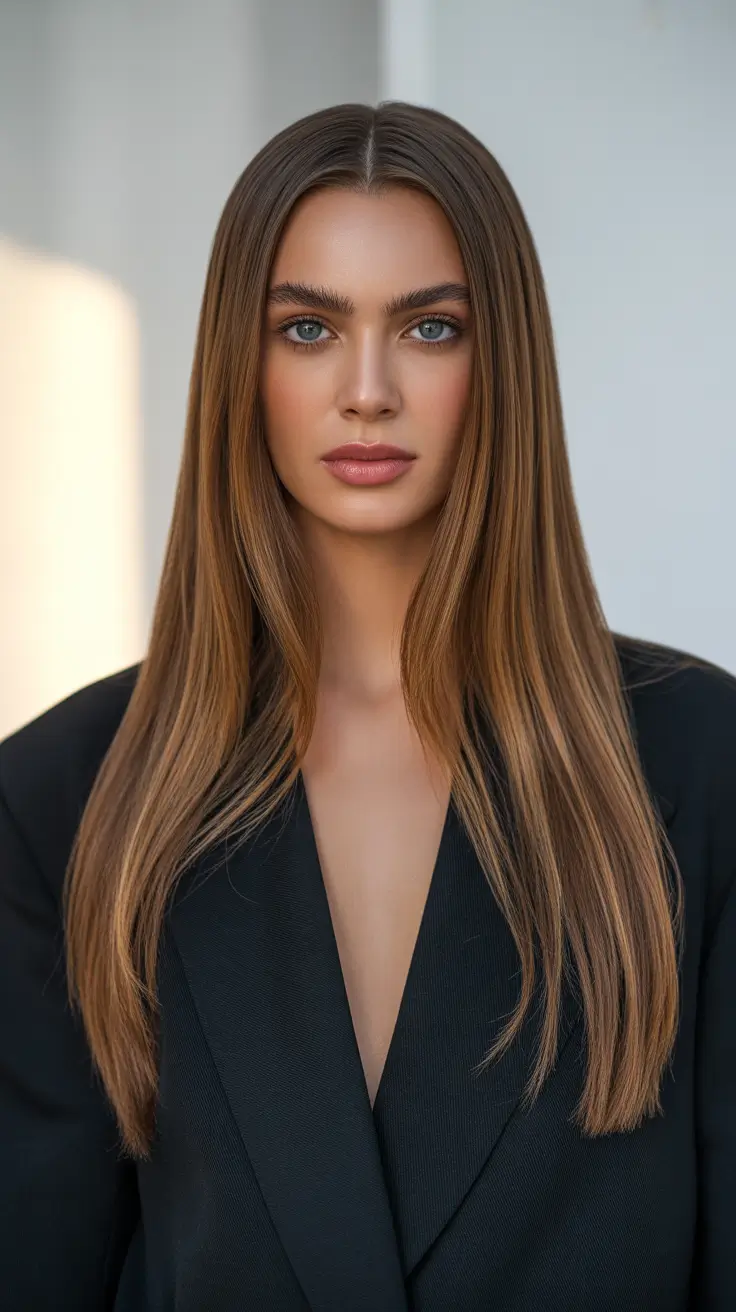 haircuts for long hair 2026 Minimalist Straight Flow