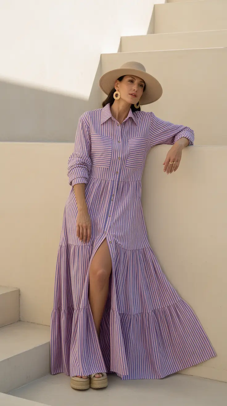 Outfits for Women Over 40 2026 elegant casual summer dress