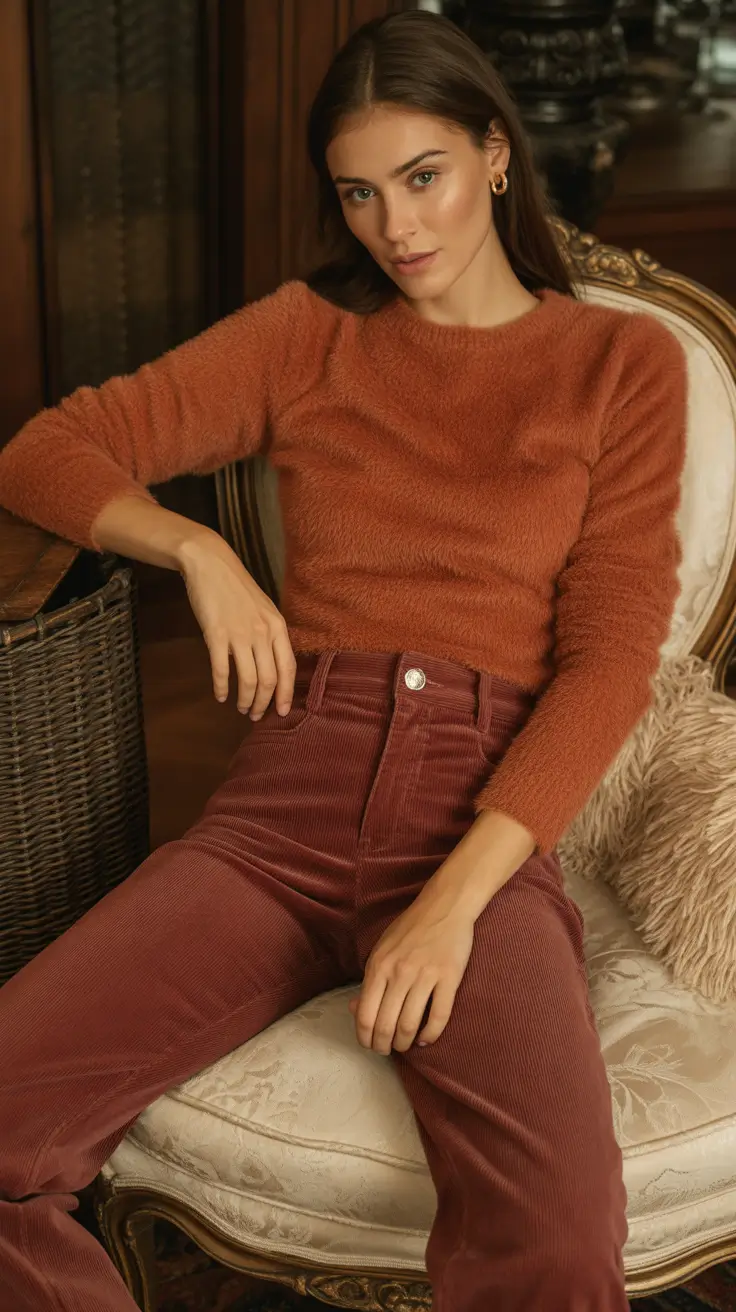 casual outfits 2026 Textured Monochrome Cozy Earth Hues