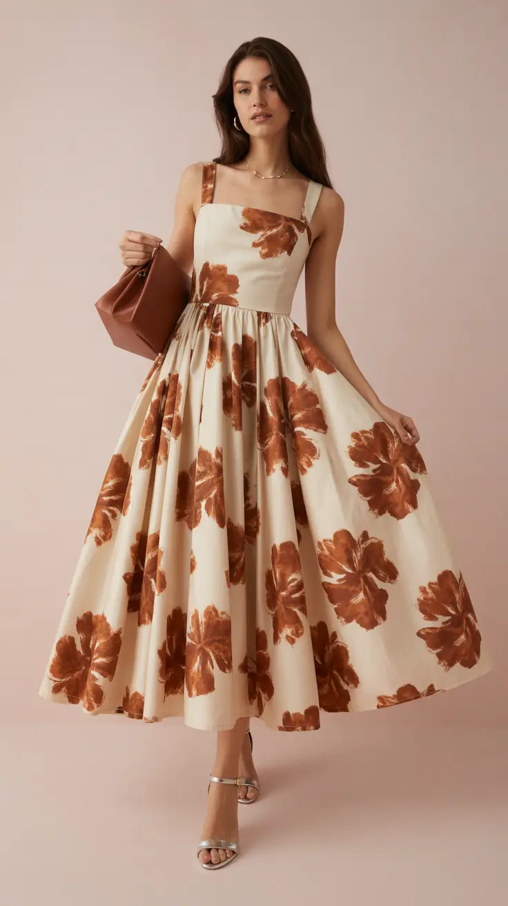 casual outfits 2026 Rust Petals & Modern Romance