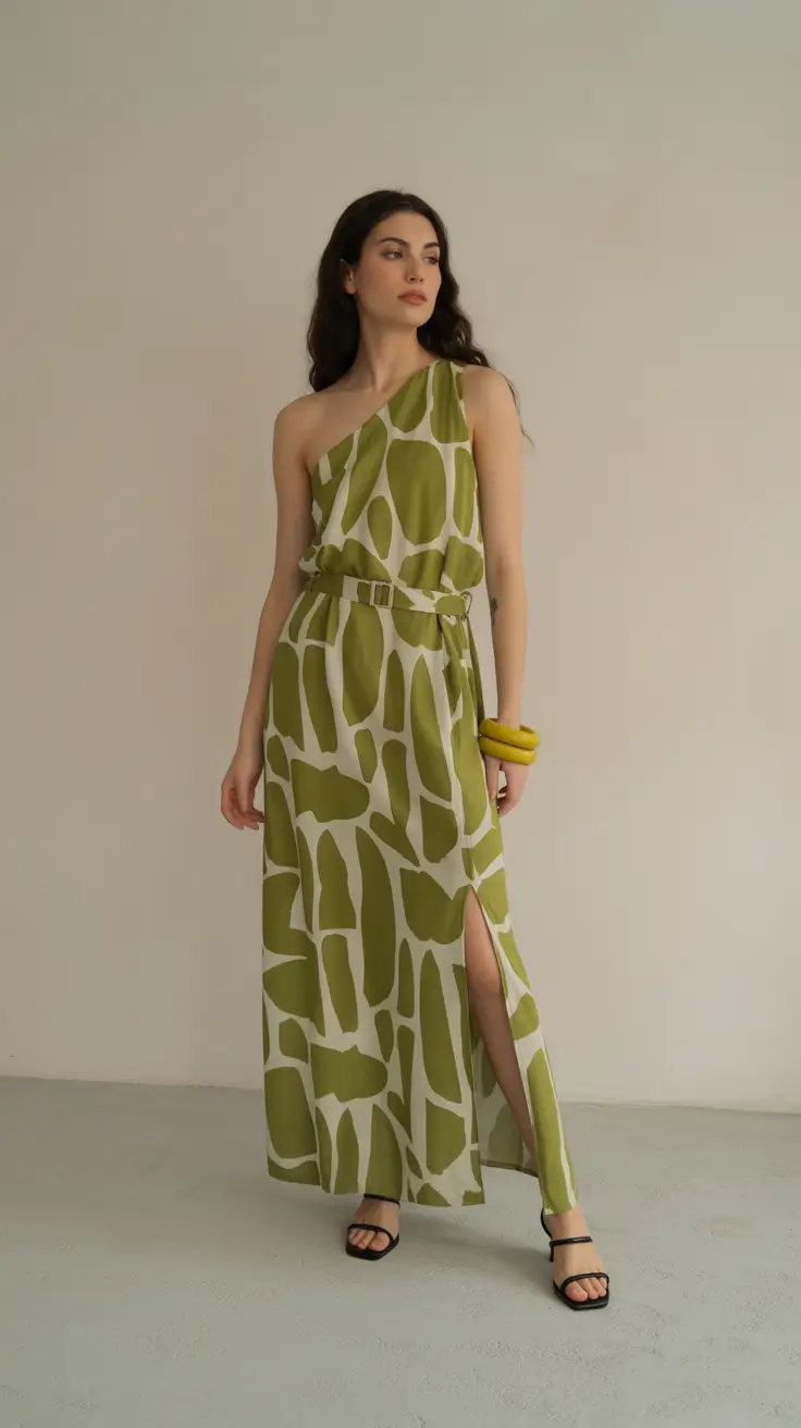 casual outfits 2026 Organic Geometry: Effortless Green