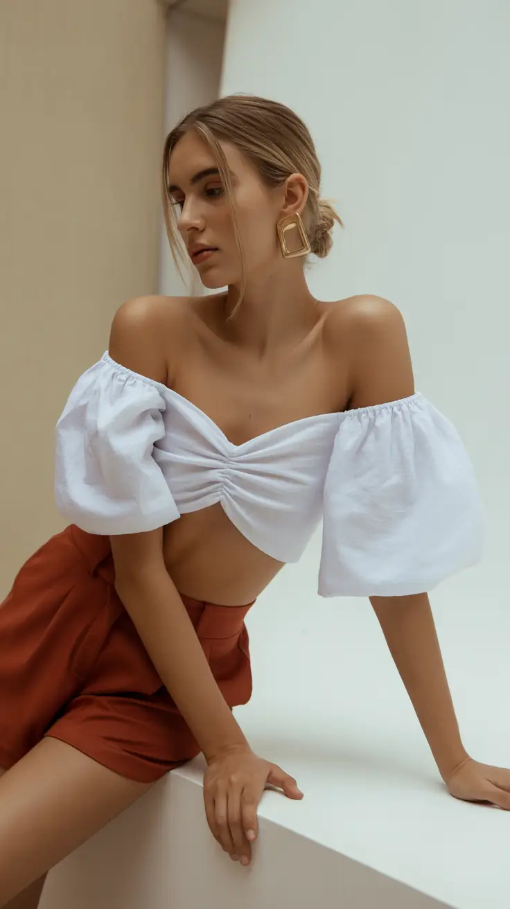 casual outfits 2026 Soft Lines Off Shoulder Ease