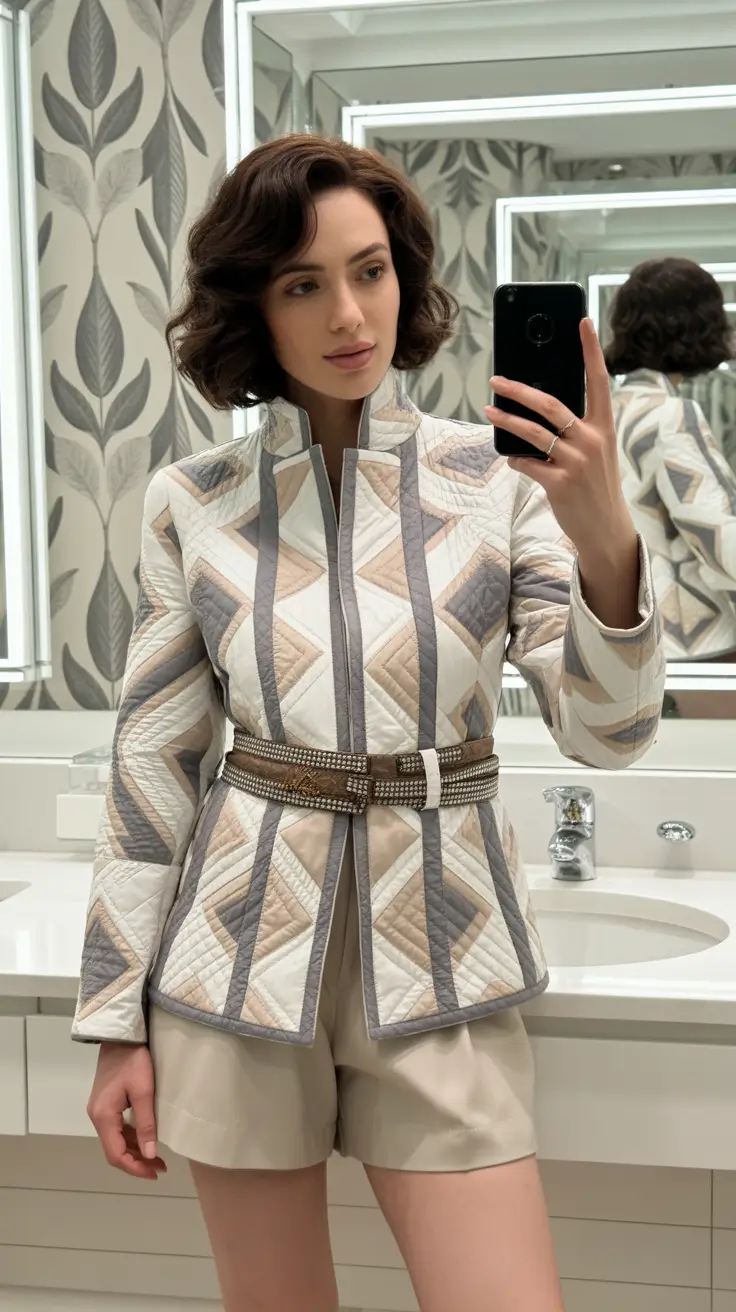 new york outfits 2026 Retro Geometry & Modern Grace