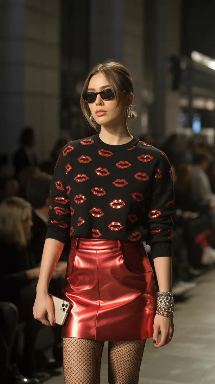 new york outfits 2026 Metallic Edge for City Nights