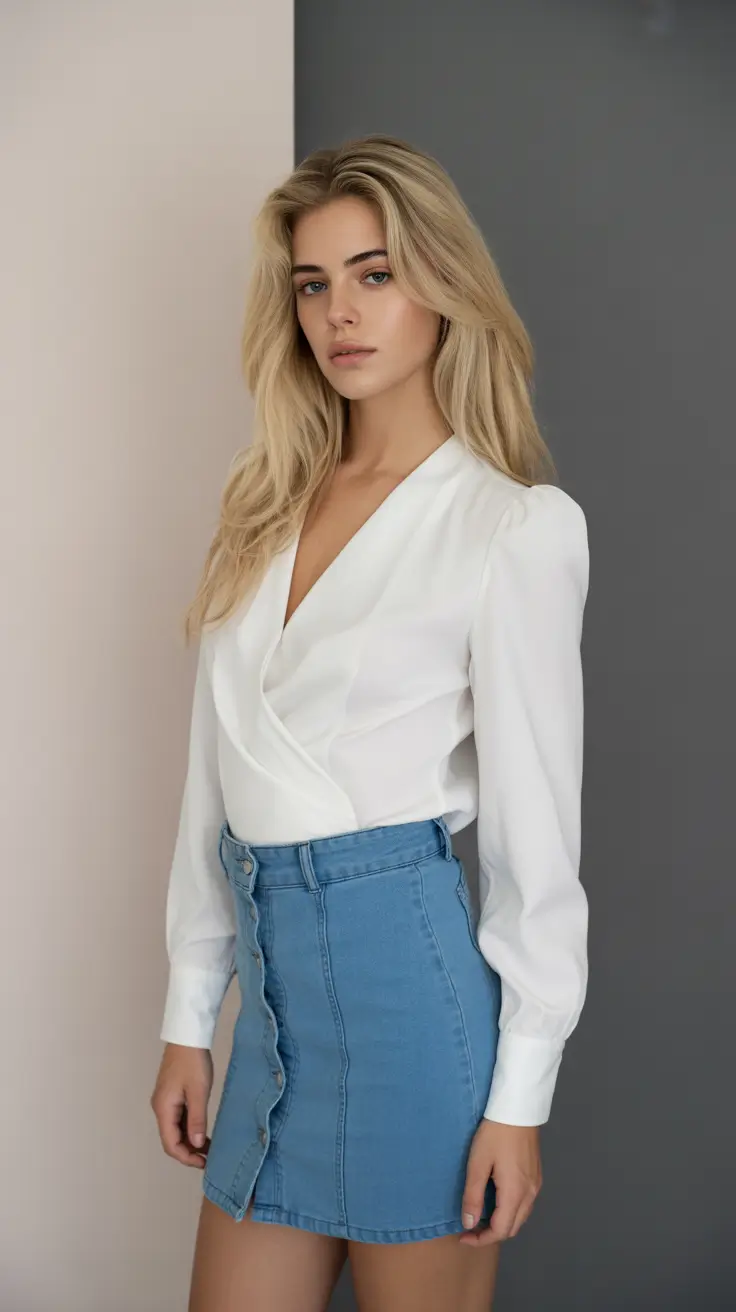 new york outfits 2026 Denim Revival with a Feminine Twist