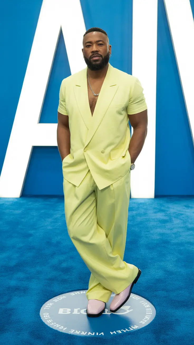 Outfits for Men Over 50 2026 Fresh Lemon Suit