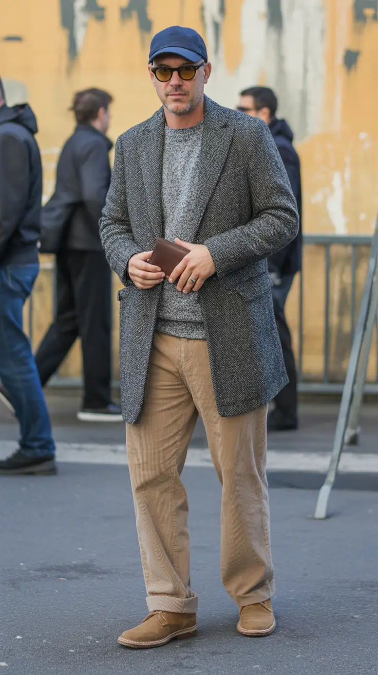 Outfits for Men Over 50 2026 Urban Winter