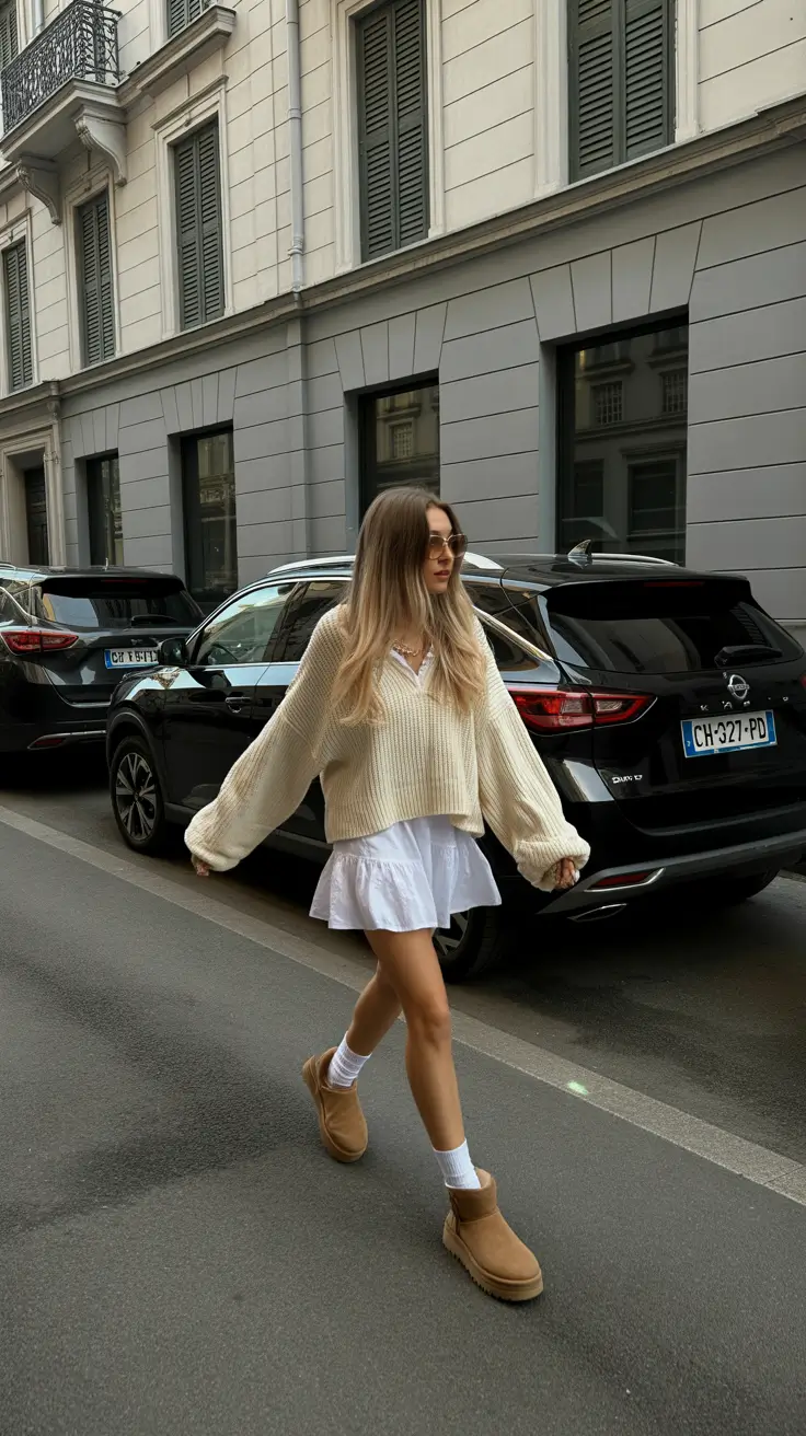 ugg outfits 2026 Soft Contrast Chic