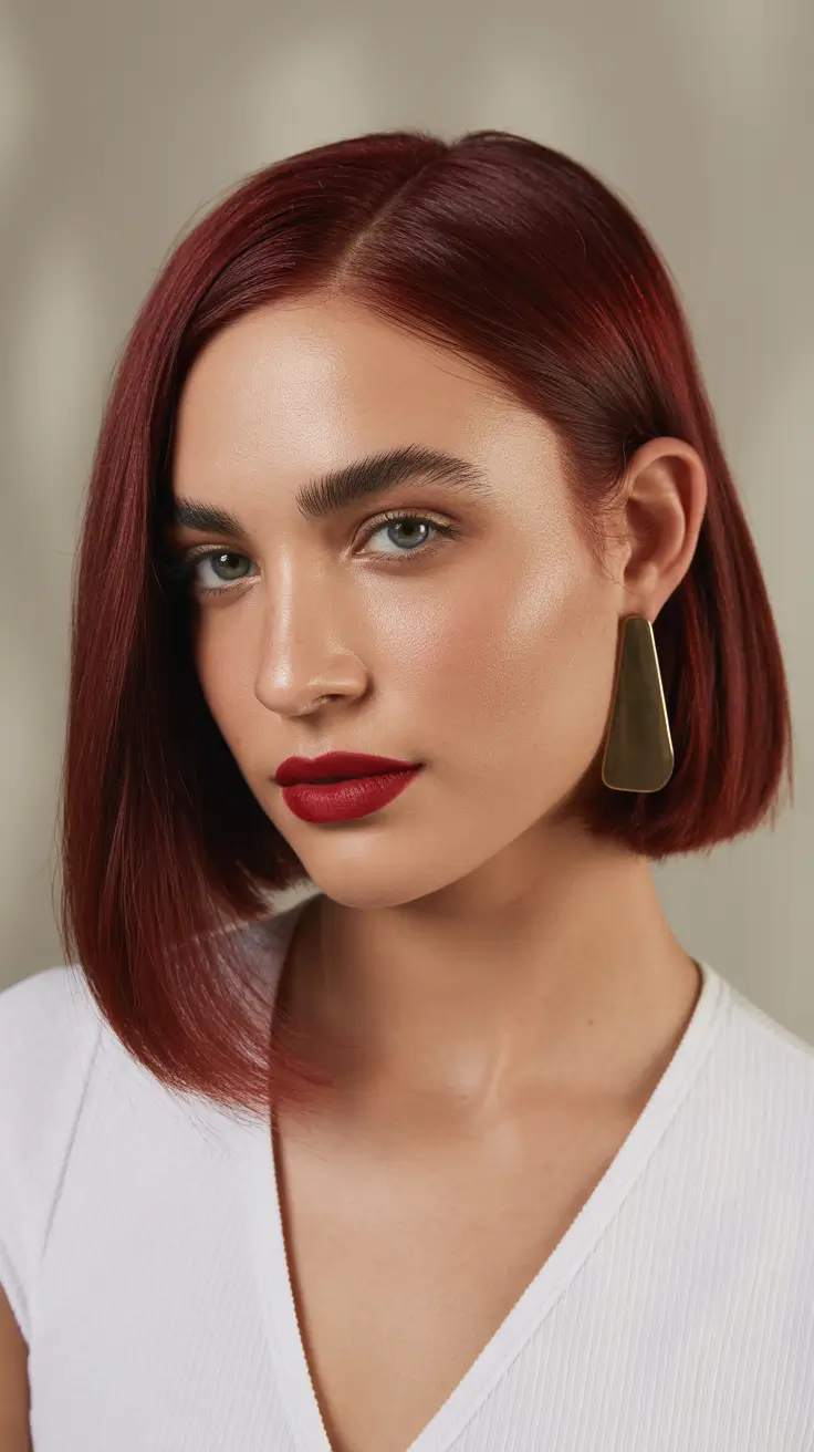 Red bob haircut 2026