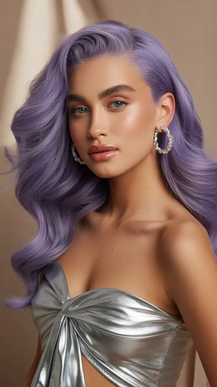purple hair color 2026 Lavender Waves
