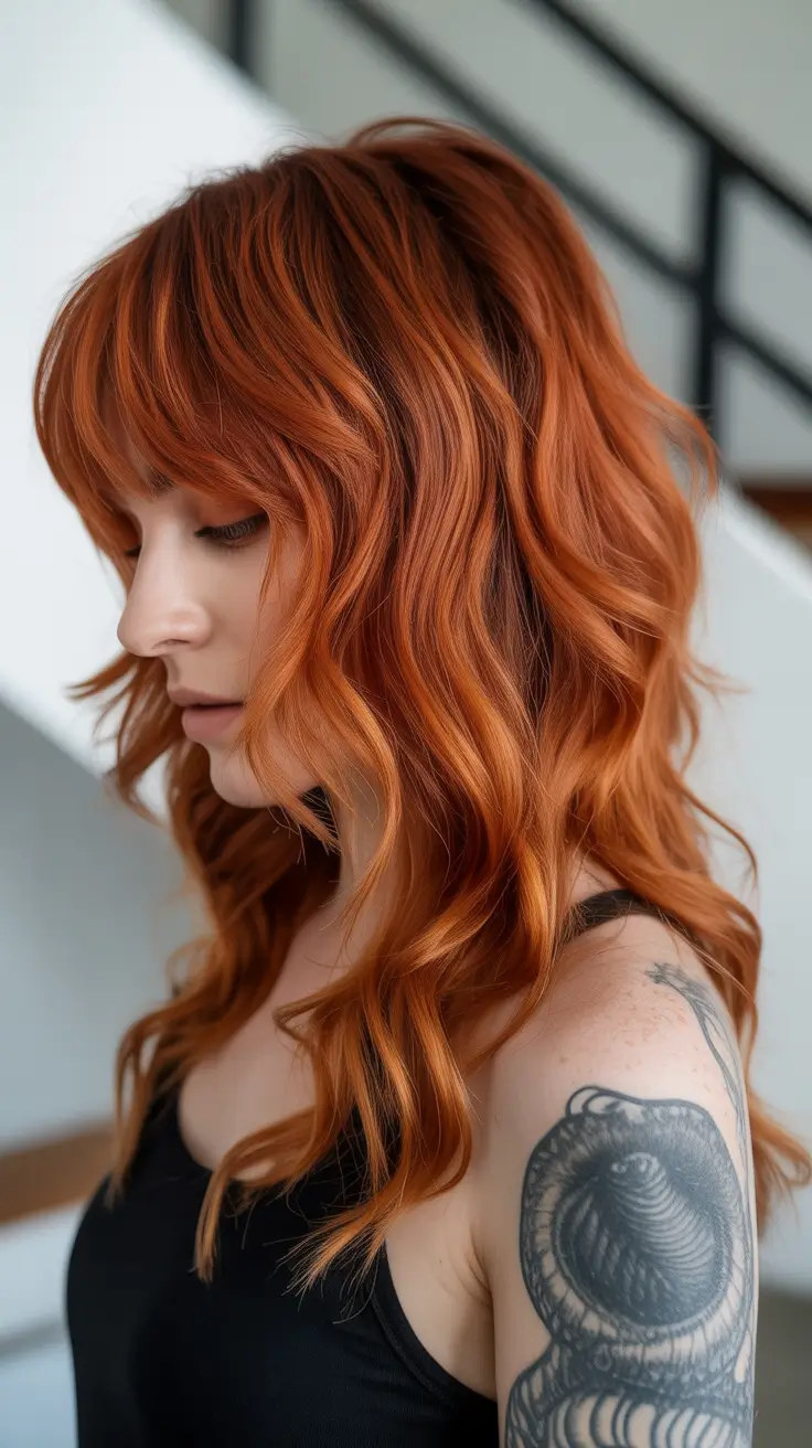 haircut for round face 2026 Sunset Waves with Volume