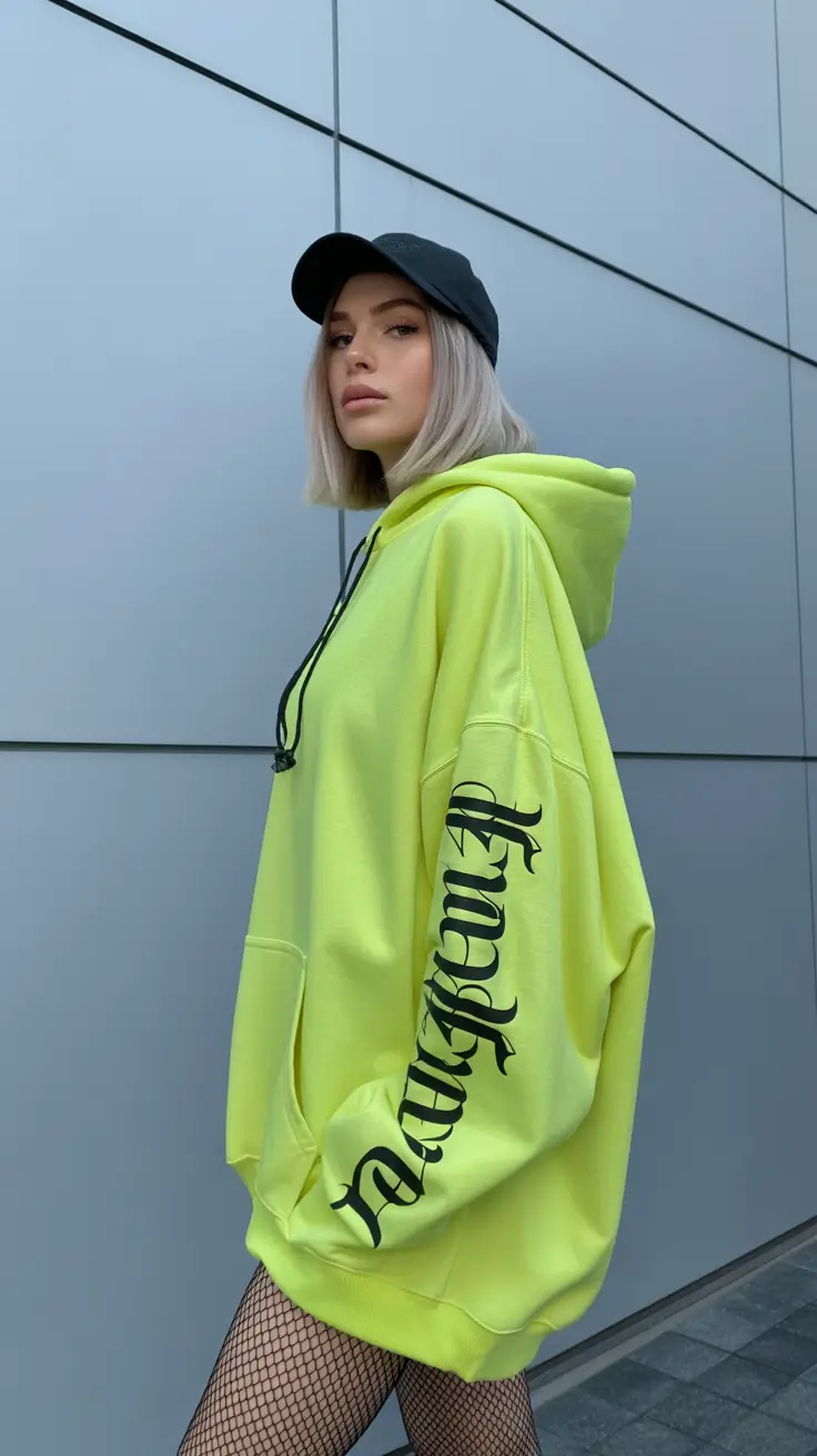 hoodie outfits 2026 Electric Yellow